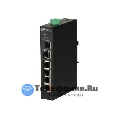 DAHUA DH-PFS3106-4ET-60 4-портовый неуправляемый коммутатор с РОЕ, уличное исполнение